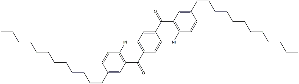 2,9-Didodecyl-5,12-dihydroquino[2,3-b]acridine-7,14-dione Struktur