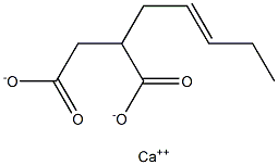 2-(2-Pentenyl)succinic acid calcium salt Struktur