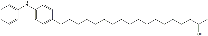 4-(17-Hydroxyoctadecyl)phenylphenylamine Struktur