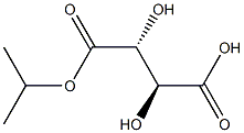 meso-Tartaric acid hydrogen 1-isopropyl ester Struktur