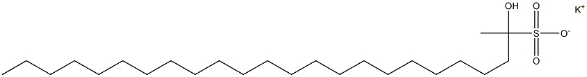 2-Hydroxytetracosane-2-sulfonic acid potassium salt Struktur