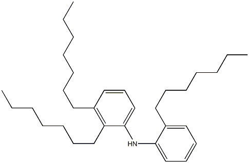 2,2',3'-Triheptyl[iminobisbenzene] Struktur