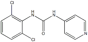 1-(4-Pyridyl)-3-(2,6-dichlorophenyl)urea Struktur