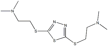 2,5-Bis(2-dimethylaminoethylthio)-1,3,4-thiadiazole Struktur