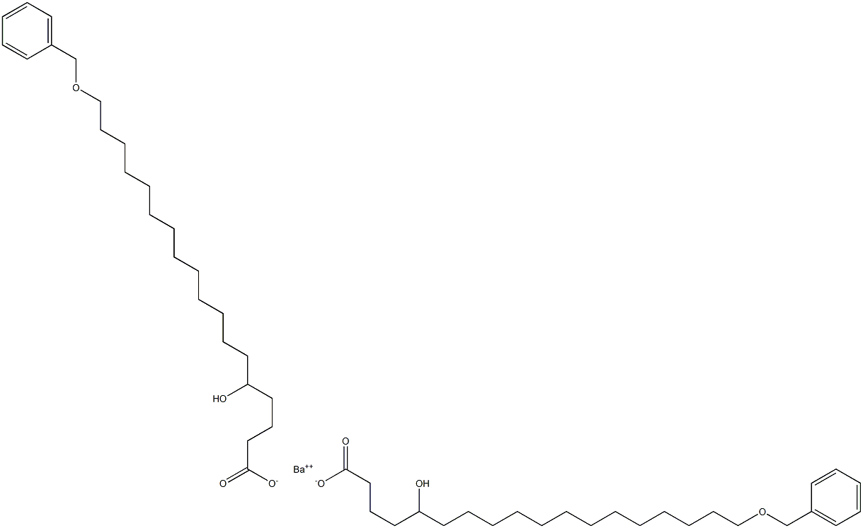 Bis(18-benzyloxy-5-hydroxystearic acid)barium salt Struktur