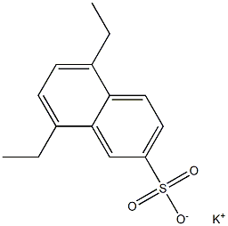 5,8-Diethyl-2-naphthalenesulfonic acid potassium salt Structure