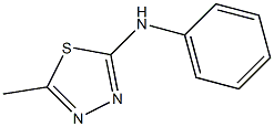 5-Methyl-N-phenyl-1,3,4-thiadiazol-2-amine Struktur