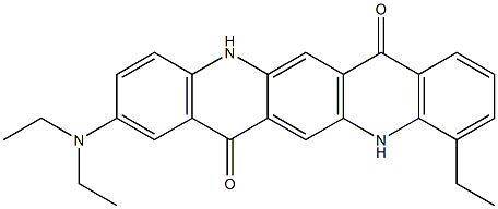 2-(Diethylamino)-11-ethyl-5,12-dihydroquino[2,3-b]acridine-7,14-dione Structure