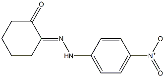 2-[2-(4-Nitro-phenyl)hydrazono]cyclohexanone Struktur