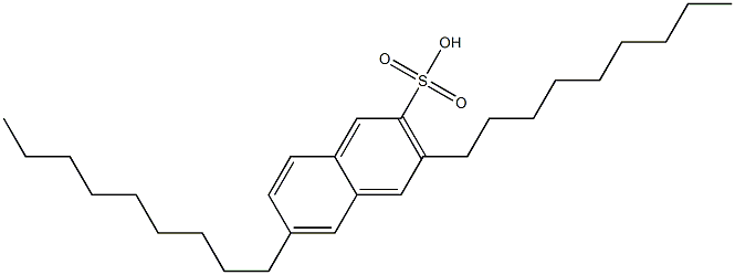 3,6-Dinonyl-2-naphthalenesulfonic acid Struktur