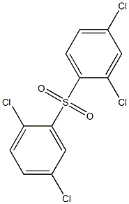 2,4-Dichlorophenyl 2,5-dichlorophenyl sulfone Struktur