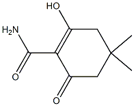 4,4-Dimethyl-2-hydroxy-6-oxo-1-cyclohexene-1-carboxamide Struktur