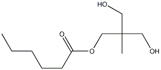 Hexanoic acid 3-hydroxy-2-(hydroxymethyl)-2-methylpropyl ester Struktur