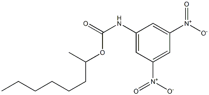 N-(3,5-Dinitrophenyl)carbamic acid 1-methylheptyl ester Struktur