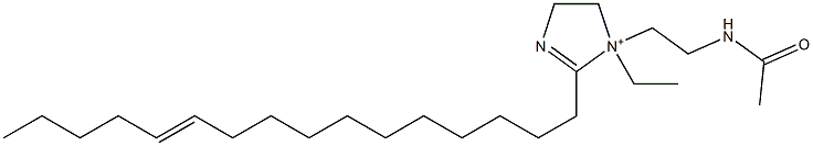 1-[2-(Acetylamino)ethyl]-1-ethyl-2-(11-hexadecenyl)-2-imidazoline-1-ium Struktur