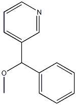 3-[Methoxy(phenyl)methyl]pyridine Struktur