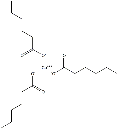 Trihexanoic acid cobalt(III) salt Struktur