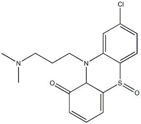 3-[(2-Chloro-10H-phenothiazine-9-oxide)-10-yl]-N,N-dimethylpropan-1-amine oxide Struktur