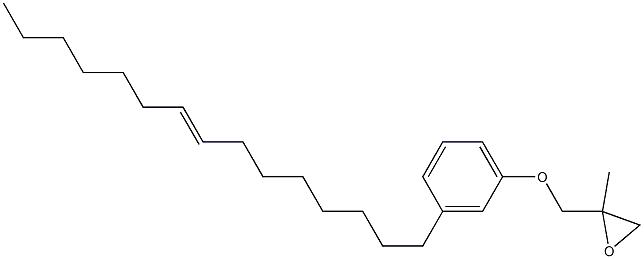 3-(8-Pentadecenyl)phenyl 2-methylglycidyl ether Struktur