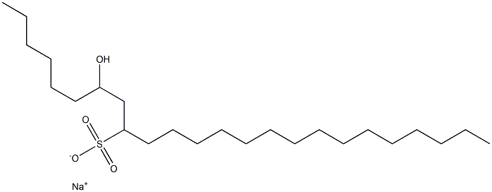 7-Hydroxytetracosane-9-sulfonic acid sodium salt Struktur