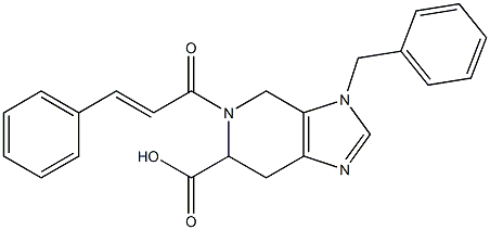 3-Benzyl-4,5,6,7-tetrahydro-5-(3-phenylacryloyl)-3H-imidazo[4,5-c]pyridine-6-carboxylic acid Struktur