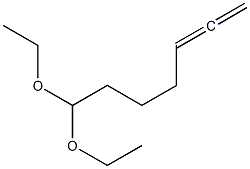 5,6-Heptadienal diethyl acetal Struktur