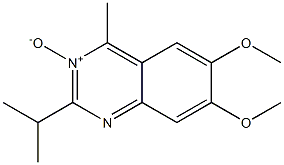 2-Isopropyl-4-methyl-6,7-dimethoxyquinazoline 3-oxide Struktur