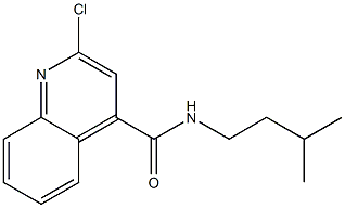 2-Chloro-N-(3-methylbutyl)quinoline-4-carboxamide Struktur