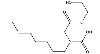 3-(5-Octenyl)succinic acid hydrogen 1-(2-hydroxy-1-methylethyl) ester Struktur