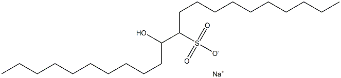 12-Hydroxydocosane-11-sulfonic acid sodium salt Struktur