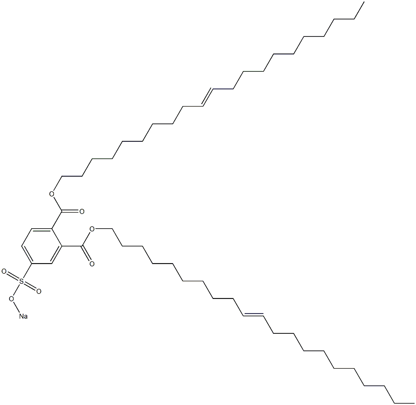 4-(Sodiosulfo)phthalic acid di(10-henicosenyl) ester Struktur