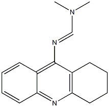 N1,N1-Dimethyl-N2-(1,2,3,4-tetrahydroacridin-9-yl)formamidine Struktur