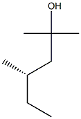 [S,(+)]-2,4-Dimethyl-2-hexanol Struktur