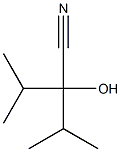 2-Hydroxy-2-isopropyl-3-methylbutyronitrile Struktur