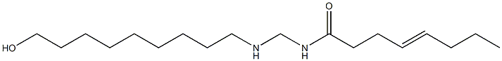 N-[[(9-Hydroxynonyl)amino]methyl]-4-octenamide Struktur