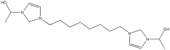 1,1'-(1,8-Octanediyl)bis(4-imidazoline-3,1-diyl)bisethanol Struktur