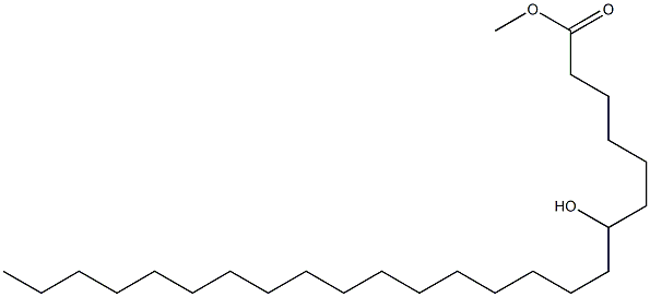 7-Hydroxytetracosanoic acid methyl ester Struktur