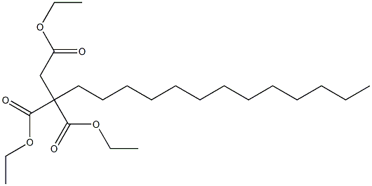 3,3-Bis(ethoxycarbonyl)hexadecanoic acid ethyl ester Struktur