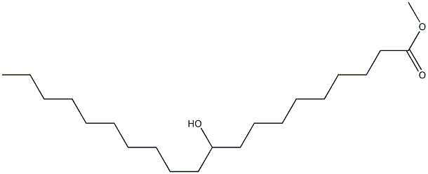 10-Hydroxyicosanoic acid methyl ester Struktur