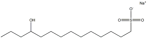 11-Hydroxytetradecane-1-sulfonic acid sodium salt Struktur