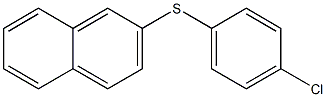 2-((4-Chlorophenyl)thio)naphthalene Struktur