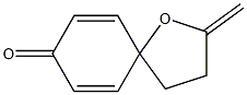 2-Methylene-1-oxaspiro[4.5]deca-6,9-dien-8-one Struktur