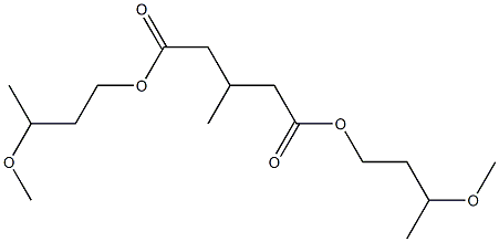 3-Methylglutaric acid bis(3-methoxybutyl) ester Struktur