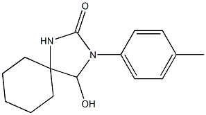 3-(p-Tolyl)-4-hydroxy-2-oxo-1,3-diazaspiro[4.5]decane Struktur