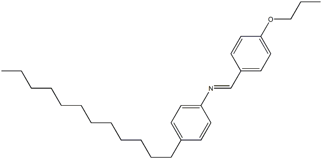 N-(4-Propoxybenzylidene)-4-dodecylaniline Struktur