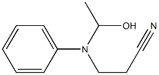 N-(1-Hydroxyethyl)-N-(2-cyanoethyl)aniline Struktur