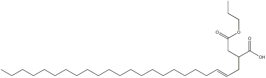 2-(2-Tricosenyl)succinic acid 1-hydrogen 4-propyl ester Struktur