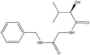 [R,(+)]-N-[(Benzylcarbamoyl)methyl]-2-hydroxy-3-methylbutyramide Struktur