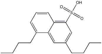 3,5-Dibutyl-1-naphthalenesulfonic acid Struktur