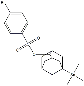 5-(Trimethylstannyl)adamantane-2-ol 4-bromobenzenesulfonate Struktur